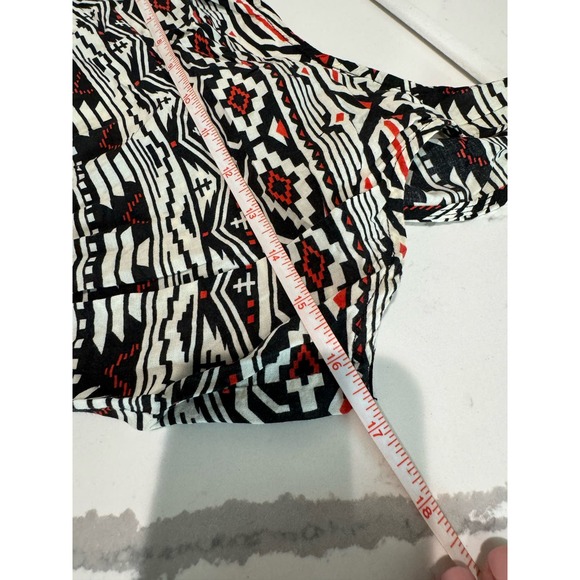 Aztec Print Sleeve Dress Back‎ Cut Out Women's Size Medium Forever 21 - Picture 7 of 7